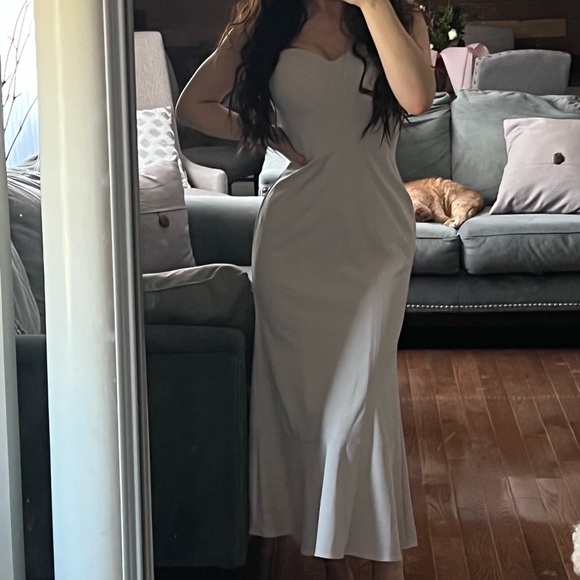 ❌SOLD❌Vera wang corset tea length dress - Picture 3 of 10